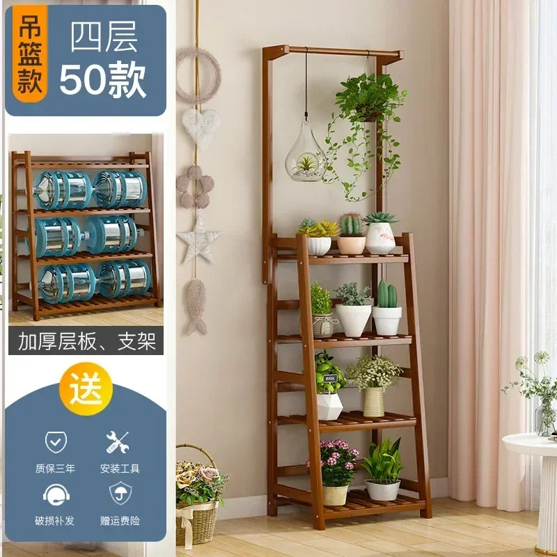 Étagère universelle en bois pour plantes – Élevez le style de votre jardin !