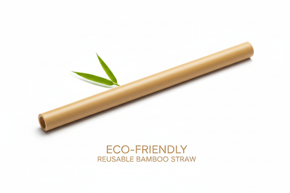 bamboo straw with clean