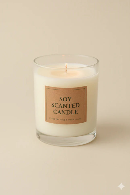 Eco-Friendly Soy Candle - Clean & Hand-Poured for Wellness